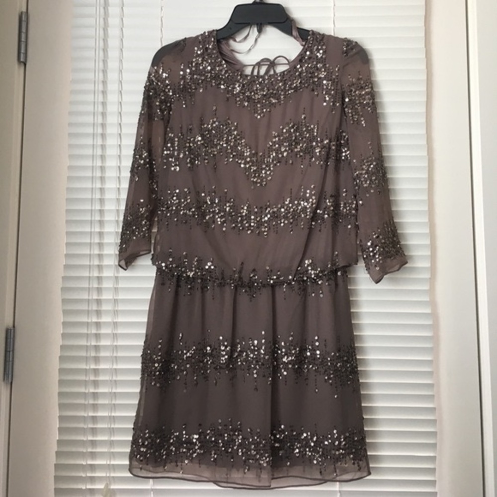 Adrianna Papell Sequin Mini Dress